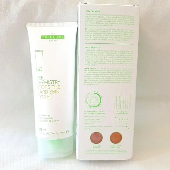 The Chemistry Brand Heel Chemistry 100ml Remove Hard Skin Heels For Sandal Feet - Picture 3 of 9